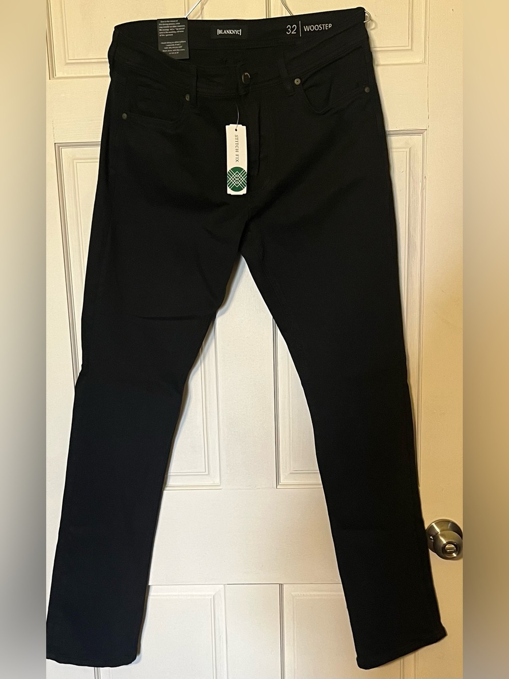 Men’s BLANKNYC Black Wooster Slim Fit Twill Pants 32X32 NWT NEW